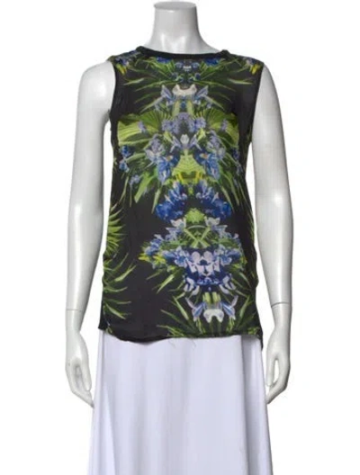 Pre-owned Givenchy Silk Printed Top In Multi
