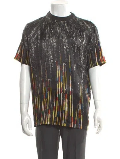 Pre-owned Givenchy Silk Printed T-shirt In Black