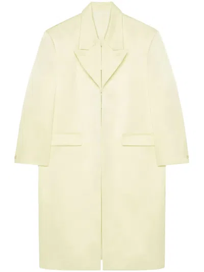 Givenchy Silk-satin Coat In Green