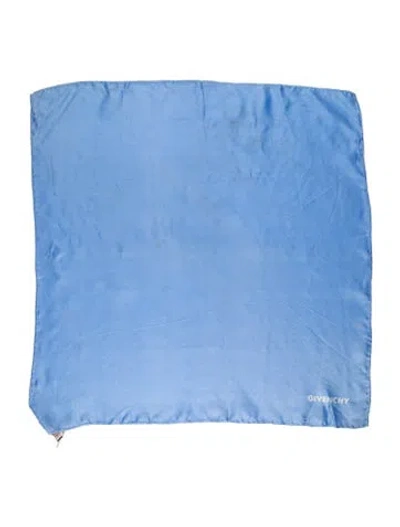 Pre-owned Givenchy Silk Scarf In Blue