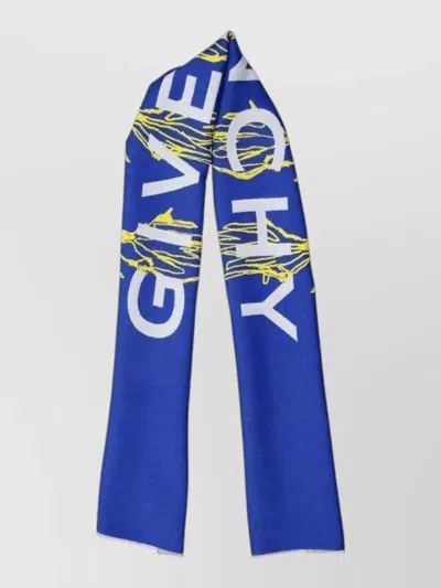 Givenchy Silk Scarf In Blue