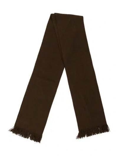 Pre-owned Givenchy Silk Scarf In Brown
