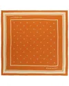 Givenchy Square Silk Scarf In Orange