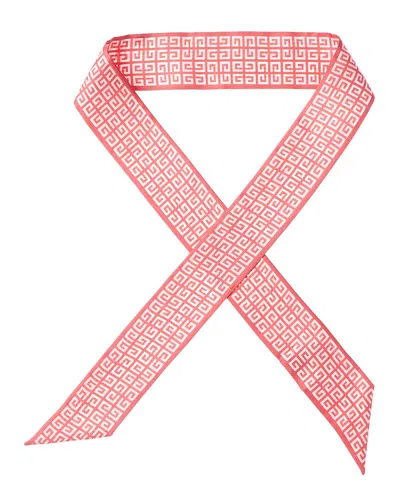 Givenchy Silk Scarf In Red