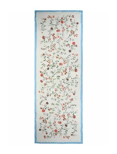 Pre-owned Givenchy Silk Scarf W/ Tags In White