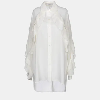 Pre-owned Givenchy Silk Shirt 40 In White