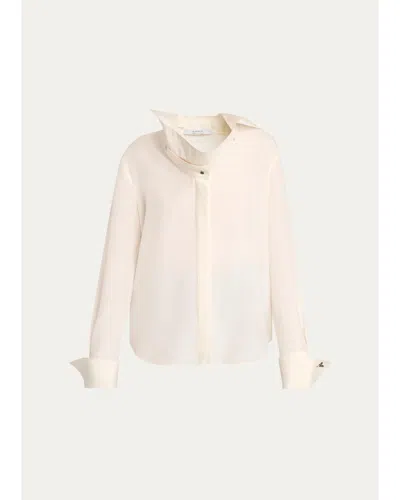 Givenchy Silk Shirt In Ecru