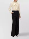 Givenchy Women's Silk Shirt With Lavalliu00c9re Collar