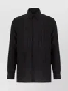 Givenchy Silk Shirt With Front Pleats And Pointed Collar