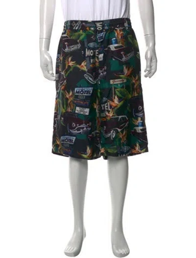 Pre-owned Givenchy Silk Shorts In Black