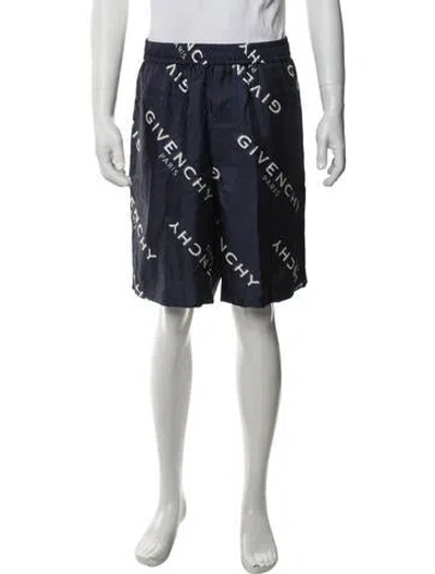 Pre-owned Givenchy Silk Shorts W/ Tags In Blue