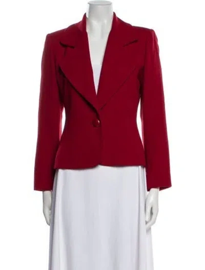 Pre-owned Givenchy Silk Skirt Suit In Red