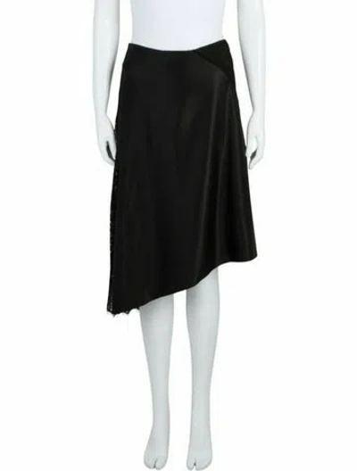 Pre-owned Givenchy Silk Skirt W/ Tags In Black