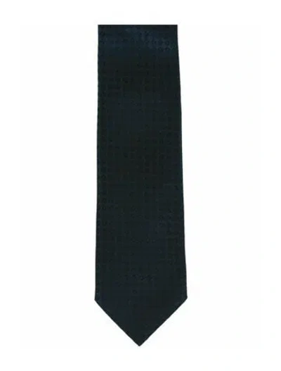 Pre-owned Givenchy Silk Tie W/ Tags In Blue