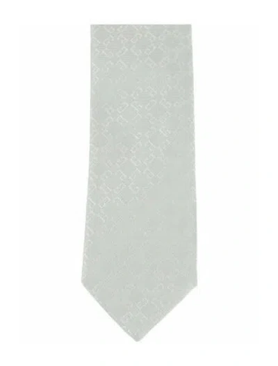 Pre-owned Givenchy Silk Tie W/ Tags In Blue