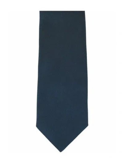 Pre-owned Givenchy Silk Tie W/ Tags In Blue