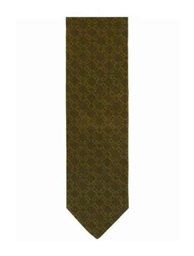 Pre-owned Givenchy Silk Tie W/ Tags In Gold