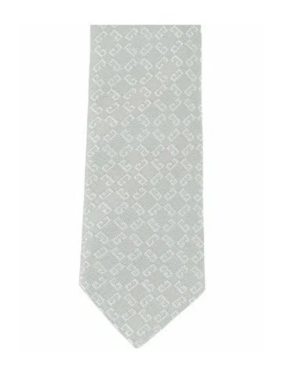 Pre-owned Givenchy Silk Tie W/ Tags In Gray