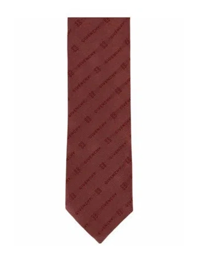 Pre-owned Givenchy Silk Tie W/ Tags In Pink