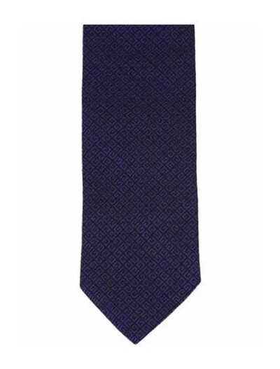 Pre-owned Givenchy Silk Tie W/ Tags In Purple