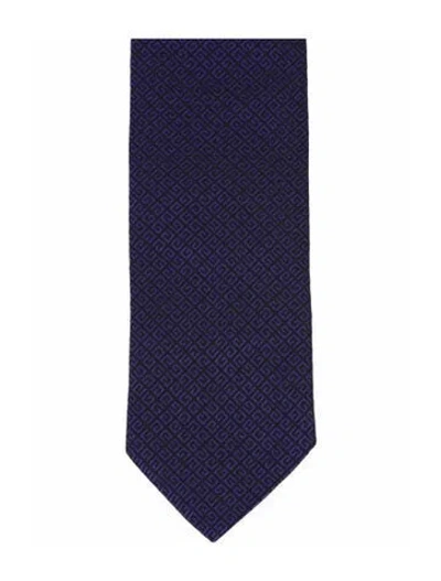 Pre-owned Givenchy Silk Tie W/ Tags In Purple