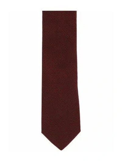 Pre-owned Givenchy Silk Tie W/ Tags In Red