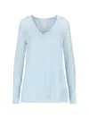 Givenchy Light Blue Silk Blouse With Back Slit In Light Blue