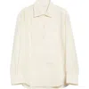 Givenchy Silk Tuxedo Shirt In Neutral