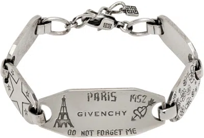Givenchy Silver City Bracelet In Metallic