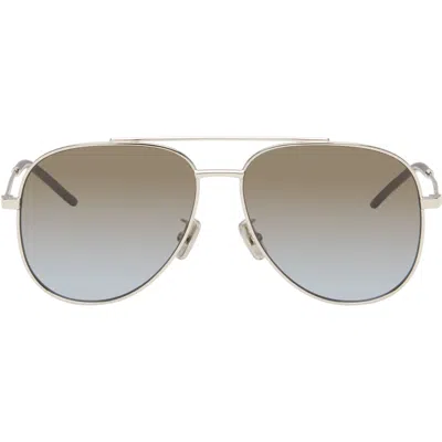 Givenchy Silver City Sunglasses In Metallic