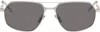 Givenchy Silver Gv One Sunglasses In Metallic