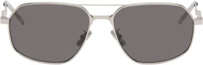 Givenchy Silver Gv One Sunglasses In Metallic