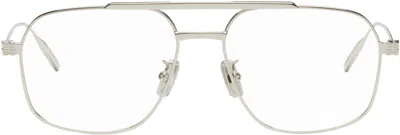 Givenchy Silver Gvspeed Glasses In 016 Shiny Palladium