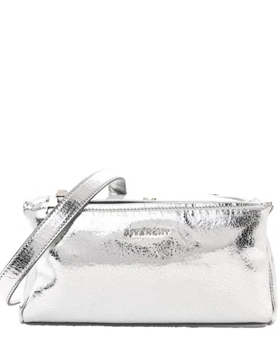 GIVENCHY GIVENCHY SILVER LAMBSKIN LEATHER MINI PANDORA (AUTHENTIC PRE-LOVED)
