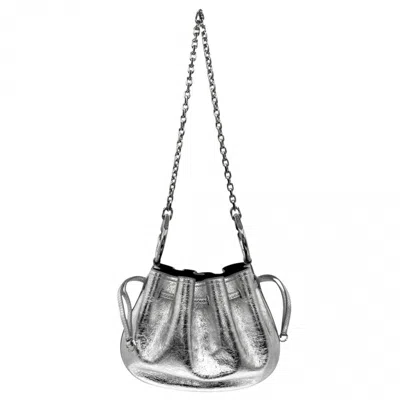 Pre-owned Givenchy Silver Leather Handbag Shoulder Bag ()
