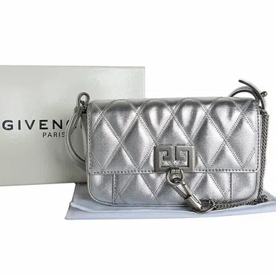 Pre-owned Givenchy Silver Polyester Shoulder Bag ()