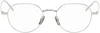 Givenchy Silver Round Glasses In 16 Shiny Palladium
