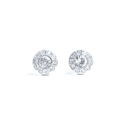 Pre-owned Givenchy Silver Round Stud Earrings