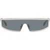 Givenchy Silver Square Sunglasses In White
