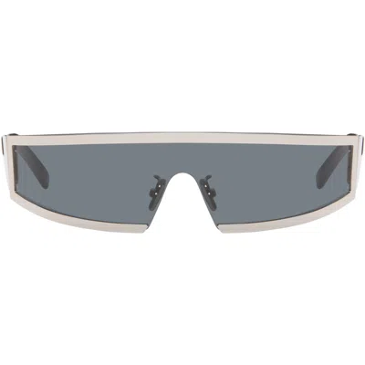Givenchy Silver Square Sunglasses In White