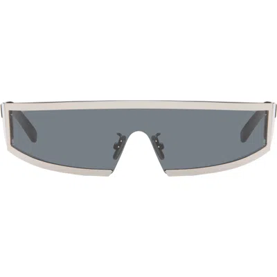 Givenchy Silver Square Sunglasses In White