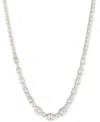 Givenchy Silver-tone Mixed-cut Cubic Zirconia Tennis Necklace, 16" + 3" Extender