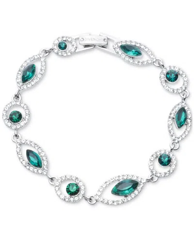GIVENCHY＊Silver-Tone Pave クリスタルブレスレット＊送料込 Givenchy Silver-Tone Pavé & Color Crystal Flex Bracelet - Macy's