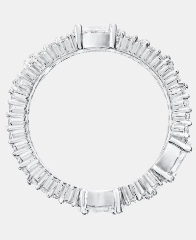 Givenchy Silver-tone Cubic Zirconia Band Ring