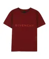 Givenchy Simple T-shirt In Burgundy