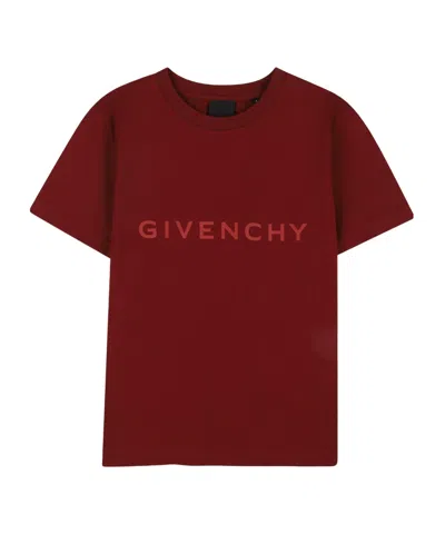 Givenchy Simple T-shirt In Burgundy