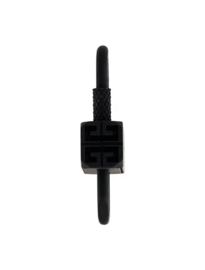 Pre-owned Givenchy Single 4g Lock Earring In Black