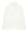 Givenchy Unconstructed Jacket In Cotton In White
