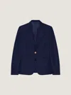 Givenchy Single-breasted Blazer In Wool And Mohair In Blue