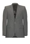 Givenchy Single Breasted Blazer Jacket In Medium Grey